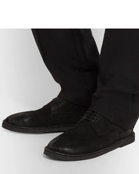 Chaussures derby en daim noires Marsèll