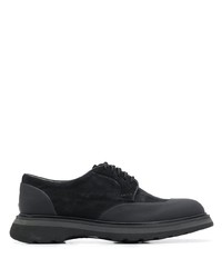 Chaussures derby en daim noires Doucal's
