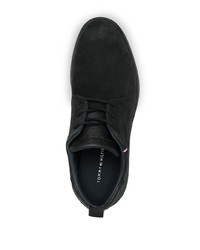 Chaussures derby en daim noires Tommy Hilfiger