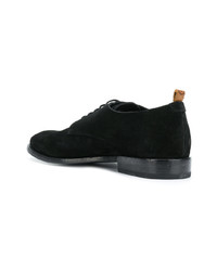 Chaussures derby en daim noires Buttero