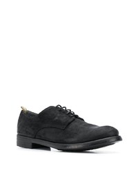 Chaussures derby en daim noires Officine Creative