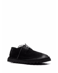 Chaussures derby en daim noires Marsèll