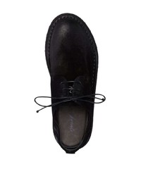 Chaussures derby en daim noires Marsèll