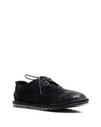 Chaussures derby en daim noires Marsèll