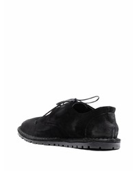 Chaussures derby en daim noires Marsèll