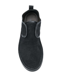 Chaussures derby en daim noires Marsèll