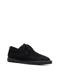 Chaussures derby en daim noires Alberto Fasciani