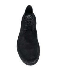 Chaussures derby en daim noires Alberto Fasciani