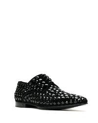 Chaussures derby en daim noires Dolce & Gabbana