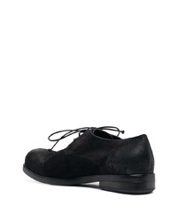 Chaussures derby en daim noires Marsèll