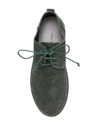 Chaussures derby en daim olive Marsèll