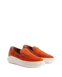 Chaussures derby en daim orange Giuseppe Zanotti