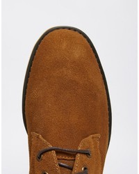 Chaussures derby en daim tabac Bellfield