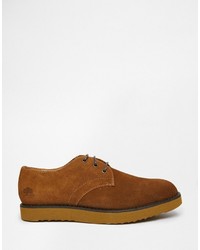 Chaussures derby en daim tabac Bellfield