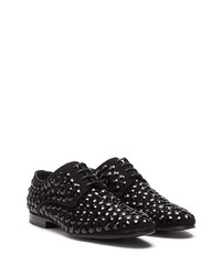 Chaussures derby en satin noires Dolce & Gabbana