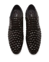 Chaussures derby en satin noires Dolce & Gabbana