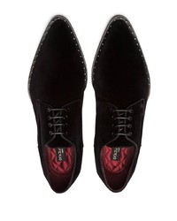 Chaussures derby en satin noires Dolce & Gabbana