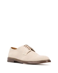 Chaussures derby en toile beiges Doucal's