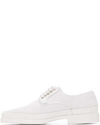 Chaussures derby en toile blanches Lemaire