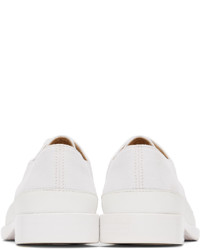 Chaussures derby en toile blanches Lemaire