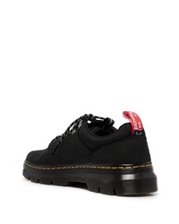 Chaussures derby en toile épaisses noires Dr. Martens