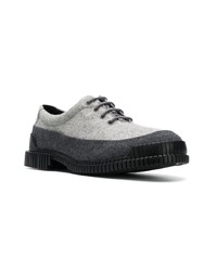 Chaussures derby en toile gris foncé Camper Lab