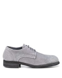 Chaussures derby en toile grises Guidi