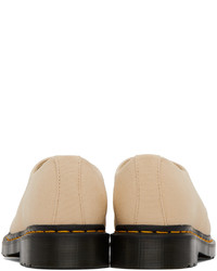 Chaussures derby en toile marron clair Dr. Martens