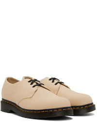 Chaussures derby en toile marron clair Dr. Martens