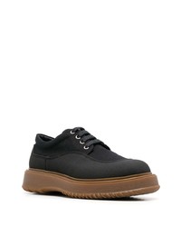 Chaussures derby en toile noires Hogan