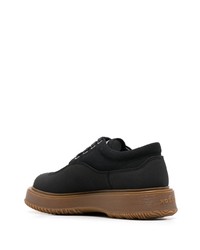 Chaussures derby en toile noires Hogan