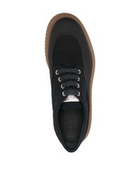 Chaussures derby en toile noires Hogan