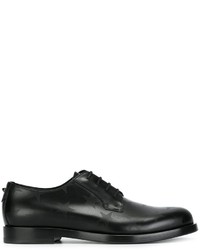 Chaussures derby imprimées noires