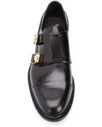 Chaussures derby noires Versace