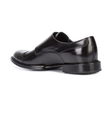 Chaussures derby noires Versace