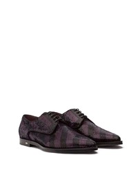 Chaussures derby pailletées noires Dolce & Gabbana