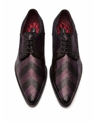 Chaussures derby pailletées noires Dolce & Gabbana