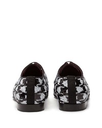 Chaussures derby pailletées noires Dolce & Gabbana