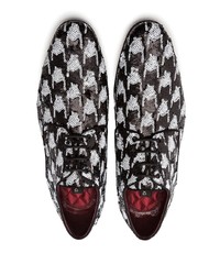 Chaussures derby pailletées noires Dolce & Gabbana