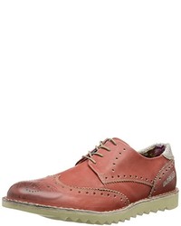 Chaussures derby rouges Bunker