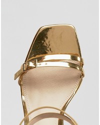 Chaussures dorées Asos