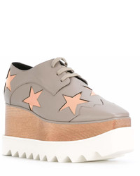 Chaussures en cuir à étoiles grises Stella McCartney