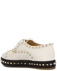 Chaussures en cuir blanches Charlotte Olympia