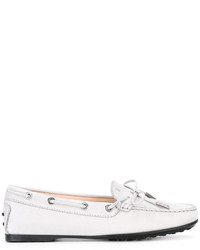 Chaussures en cuir blanches Tod's
