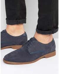 Chaussures en cuir bleu marine Asos