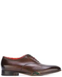 Chaussures en cuir marron Salvatore Ferragamo