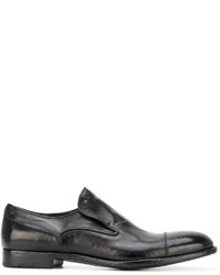 Chaussures en cuir noires Alberto Fasciani