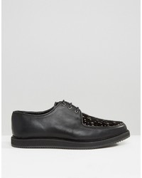 Chaussures en cuir noires Asos