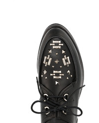 Chaussures en cuir noires Valentino