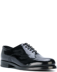 Chaussures en cuir noires Emporio Armani